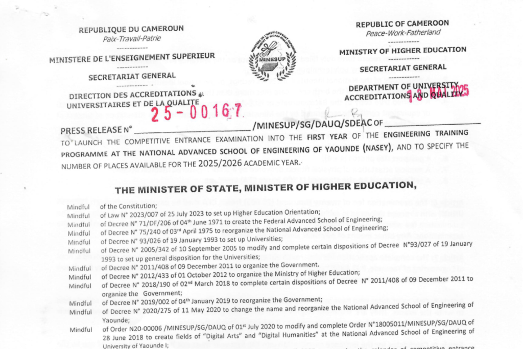 Polytechnic Competitive Entrance Examination (First and Third Year) 2025