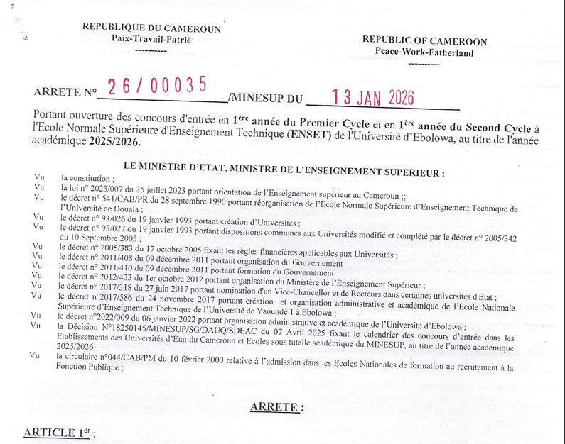 concours ENS 2026