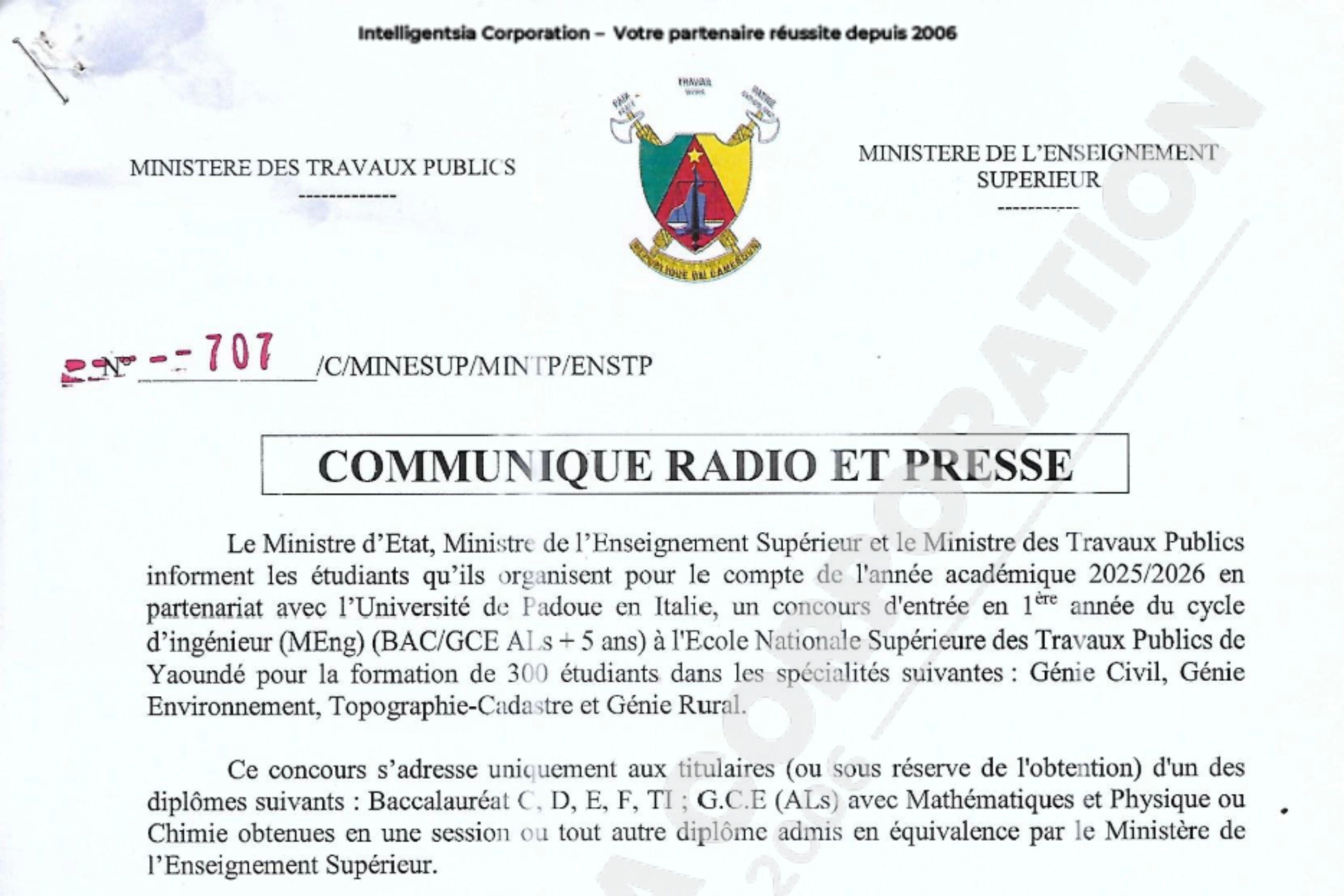concours ENS 2026