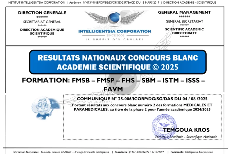 Résultats du DQP – Session 2025