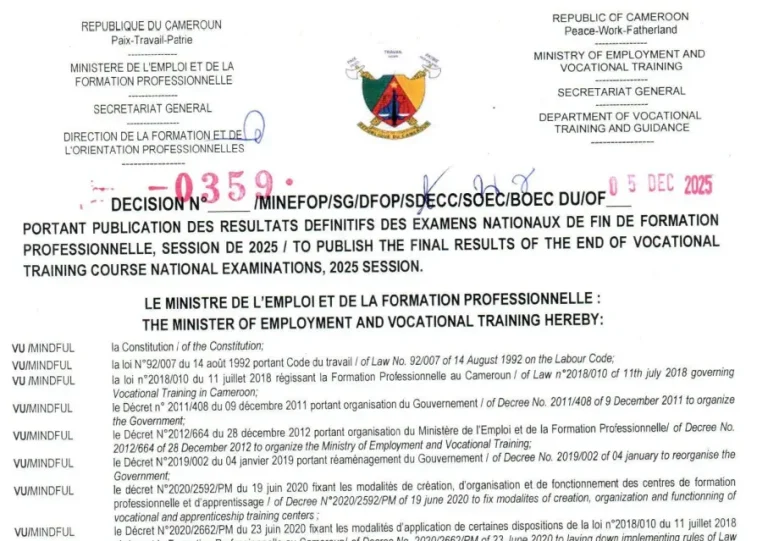 Résultats du DQP – Session 2025
