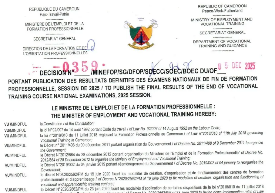 Résultats du DQP – Session 2025