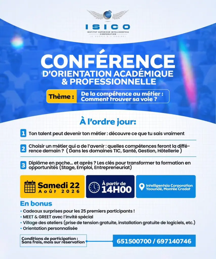 Conférence d&rsquo;Orientation Académique et Professionnelle : Trouvez Votre Voie avec ISICO